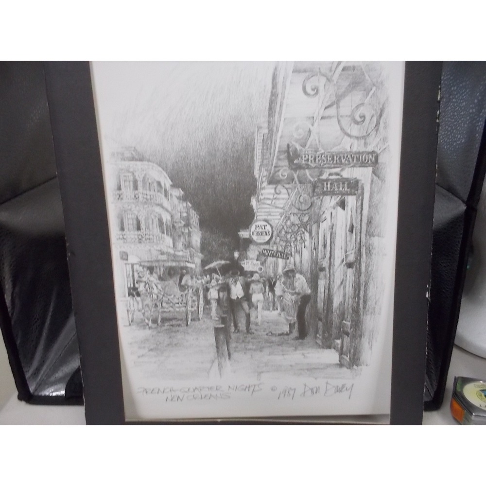 Davey 1987 French Quarter Nights New Orleans Art Print Preservation Hall Pat O